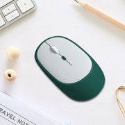 Bluetooth 5.0 Wireless Mouse, Noiseless Portable Computer Mouse with USB Receiver, 2.4G Silent Rechargeable Mice for Laptop PC Tablet Desktop