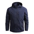 thumbnail image 1 of CEHVOM Veste Mince pour Homme Coupe-Vent de Sport Décontractée à Capuche, 1 of 6