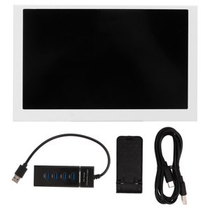 Estbridge moniteur 5in Écran d'affichage USB Type C IPS Accessoire Computer Full View pour Itx Chassis Blanc