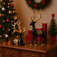 thumbnail image 4 of Décorations de Noël pour la Maison 2 Pcs Rennes en Résine Sculptures Suspendues Accent pour Meuble Télé, 4 of 9
