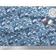 thumbnail image 4 of Soimoi Poly Georgette Fabric Waves Shirting Decor Fabric Printed Yard 42 Inch Wide, 4 of 5