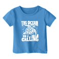 thumbnail image 3 of Hauts Filles Décontractés Enfants Motif Lettres Multicolores Manches Courtes Col Rond T-Shirts et Chemises, 3 of 3