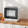thumbnail image 3 of HOMCOM Countertop Dishwasher,  Dishwasher with Built-in 6L Water Tank White, 3 of 10