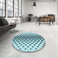 thumbnail image 4 of Ahgly Company Tapis d'Intérieur Lavables en Machine, Ronds Électriques Bleus de Transition, Ronds de 5 Pi, 4 of 7