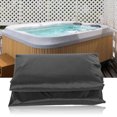 thumbnail image 2 of foldable Outdoor Square Rainproof Dust Proof Bathtub Protector Cover Hot Spring Bath Cover Cap[black], 2 of 9