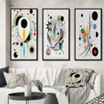 thumbnail image 1 of Designart "Ethereal Séance V" Modern Geometric Framed Wall Art Set Of 3 - White Abstract Frame Canvas Set For Living Room Decor, 1 of 6