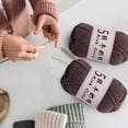 thumbnail image 4 of 5 Strands Milk Cotton Crochet Yarn for Baby Sweaters, Dolls & DIY Crafts - Soft 1mm Thread for Knitting Beginners, 4 of 6