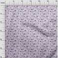thumbnail image 3 of oneOone Velvet White Fabric Floral Sewing Craft Projects Fabric Prints By Yard 58 Inch Wide, 3 of 4
