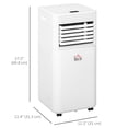 thumbnail image 3 of HOMCOM 8000 BTU Air Conditioner, Quiet AC Unit with Remote Control, White, 3 of 10