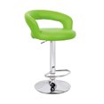 thumbnail image 1 of Halo "Leather" Contemporary Adjustable Barstool - Lime, 1 of 2