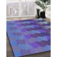 thumbnail image 3 of Ahgly Company Tapis d'Intérieur Lavable en Machine Carré Transitionnel Violet Améthyste Violet, 8 Pieds Carré, 3 of 7