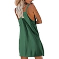 thumbnail image 3 of Robe de Tennis pour Femmes avec Shorts Intégrés, Robe de Golf d'Été Athlétique à Bretelles Spaghetti, Mini Combinaison-Robe avec Poches, 3 of 5