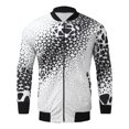 thumbnail image 4 of Qertyioot Veste Décontractée à Fermeture Éclair pour Hommes, Col Montant, Manches Longues, 4 of 5