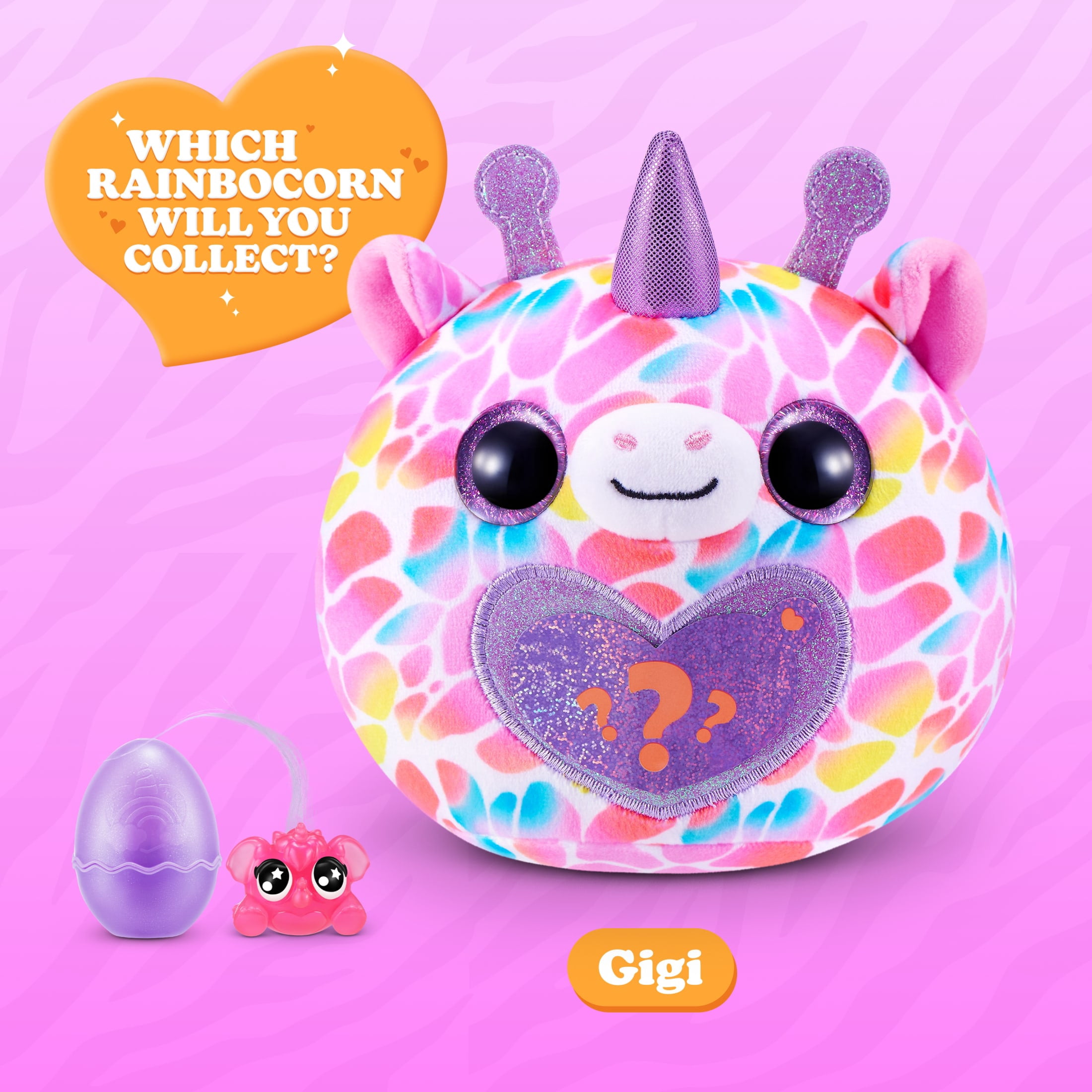 Rainbocorns Wild Heart Surprise by ZURU - Plush Stuffed Animal Unboxing Toy for Kids Ages 3+