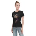 thumbnail image 4 of T-Shirt Basique à Manches Courtes pour Femme une Pièce Robin, 4 of 6