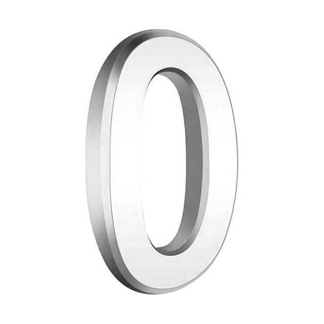 Dvkptbk Plastic Digital Stickers 3 Inch Silve Modern House Numbers Mailbox Numbers 0-9 Self-Adhesive Street Door Home Address Metal Numbers for Outside or Inside Signs Easy Install Home Decor