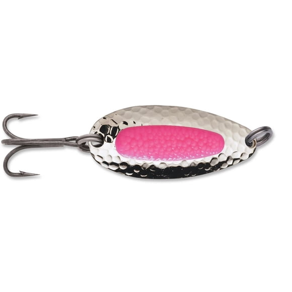 Blue Fox Pixee Spoon 1/2 oz., Nickel Plated/Flo. Red Insert