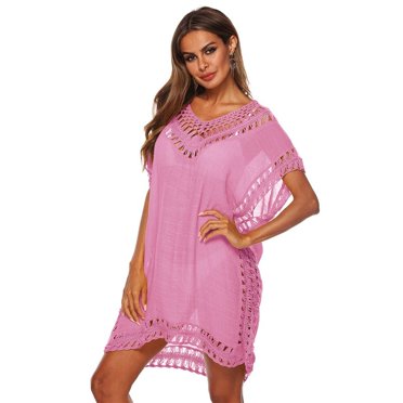 Maillot de Bain Sexy pour Femmes Dentelle Crochetée Bikini Couverture Maillot de Bain Robe de Plage d'Été