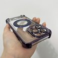 thumbnail image 2 of iPhone 14 Pro Max/13/12/11 Case - Transparent & Electroplated, Durable with Magnetic Feature - Unisex, Elegant Protection, 2 of 5