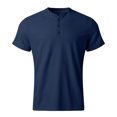 thumbnail image 3 of Ramiter Polo de Golf pour Hommes Performance Golf à Carreaux Manches Courtes Polo Extensible Bleu Marine,2TG, 3 of 5