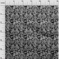 thumbnail image 2 of oneOone Tissu Polyester Lycra Noir Feuilles et Floral à Blocs Tissu Imprimé au Mètre 56 Pouces de Large, 2 of 4