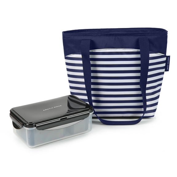 Arctic Zone Uptown Lunch Tote with Insulated Interior and Durable Polyester Exterior