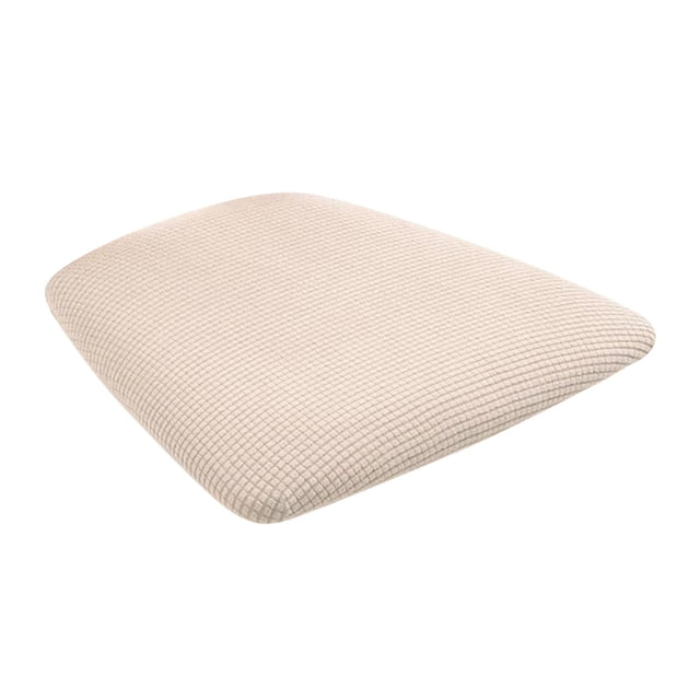 Stretch Chair Seat Cover Removable for Dining Room Kitchen Banquet Chair Cover Beige
