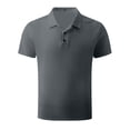 thumbnail image 1 of QIPOPIQ Men's Waffle Knit Short Sleeve Casual Polo Shirts Clearance, 1 of 3
