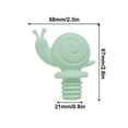 thumbnail image 3 of Yhmxh Gadgets de Cuisine, Maison et Cuisine, Petit Escargot Bouchon de Bouteille de Vin Bouchons Réutilisables Étanches Mignons Décoratifs Bouchon de Bouteille Bouchon de Vin Rouge, 3 of 5