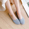 thumbnail image 4 of WEAIXIMIUNG Chaussettes pour Femmes Invisibles Blanches Chaussettes Doublure pour Femmes Coupe Basse Non Chaussettes de Cheville Chaussettes Coussinées Cachées pour Chaussures Plates Bateau, 4 of 7