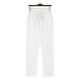 thumbnail image 4 of WRKEKC Casual Pants for Men Spring Fall Fashion Solid Color Drawstring Elastic Waist Long Pants for Daily Casual Outings Lounge　Wear, 4 of 9