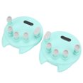thumbnail image 2 of Doigts Exerciseur, Portable Cyan ABS Silicone 2Pcs Piano Finger Trainer Durable pour la Correction de la Posture, 2 of 8