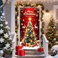 thumbnail image 4 of Qiulaii Rideau de Porte Festif de Noël 3 Pcs avec Design Père Noël pour Décoration de Maison de Vacances, Tissu Polyester Durable, Facile à Installer pour Décoration de Fête Intérieure et Murale 35*71 Po, 4 of 6