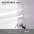 thumbnail image 4 of HOMCOM Wall Mount Medicine Cabinet with Mirror Adjustable Shelf 2 Doors, 4 of 9