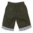 thumbnail image 2 of Bienzoe Short en Sergé de Coton à Taille Élastique pour Garçon Vert Taille 12, 2 of 7