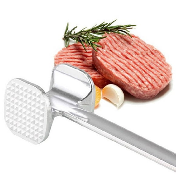 Dvkptbk Meat Tenderizer Mallet Stainless Steel, Premium Meat Hammer Tenderizer, Kitchen Meat Mallet for Chicken, Conch, Veal Cutlets,Meat Pounder Flattener, Non-Slip Grip with 3 Years Warranty