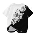 thumbnail image 4 of Penkiiy T-Shirts Garçons Filles T-Shirts Graphiques Imprimés 3D T-Shirts Col Rond Manches Courtes pour Enfants 4-5 Ans Blanc, 4 of 5