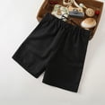thumbnail image 4 of Toddler Boys Dress Shorts Straight Wide Leg Pants Solid Color Pull on Summer Shorts, 4 of 4