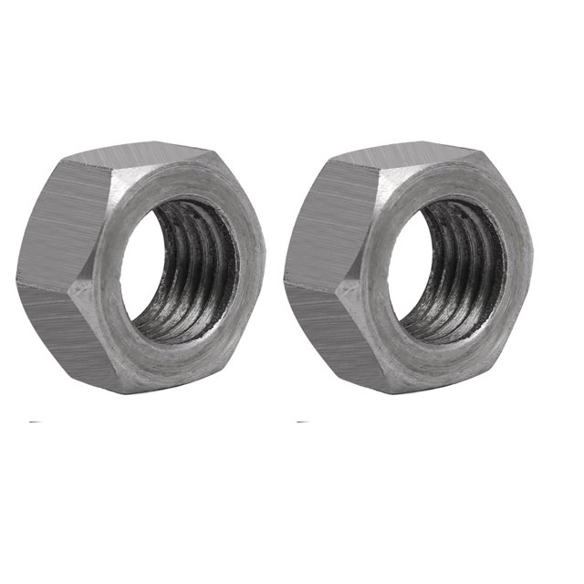 Unique Bargains 2 Pcs Écrou Hexagonal Gauche en Acier au Carbone avec Filetage M24 3mm