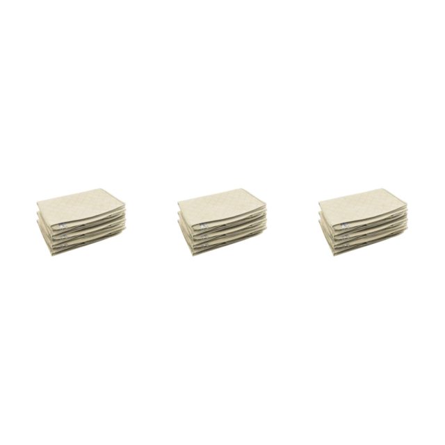Maytalsory 3pack/lot Durable Under Bed Storage Drawers Non-woven Fabric Storage Solution For Bedding Keeping White 3Set