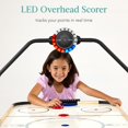 thumbnail image 3 of Best Choice Products Led 54 Inch Air Hockey Game Table W/Light-Up Scoreboard Powerful Motor Ac Outlet. Includes 2 Pucks 2 Pushers - Natural, 3 of 9