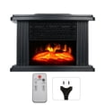 thumbnail image 2 of Electric Fireplace Heater, 1000W Tabletop Portable Mini Electric Fireplace With Simulated Flam Effect, Remote Control LED Fireplace Stove For Living Room, Study, Bedroom, Office, 2 of 8
