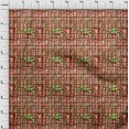 thumbnail image 4 of oneOone Viscose Chiffon Dark Peach Fabric Abstracts Craft Projects Decor Fabric Printed By The Yard 42 Inch Wide, 4 of 4
