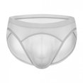 thumbnail image 3 of XZNGL Mens Fashion Thin Mesh Translucent Simple And Comfortable Breathable Underwear, 3 of 8