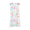 thumbnail image 5 of PMVFHDE Robe Florale Printemps Été pour Filles / Col Rond Sans Manches Tenue Décontractée / Tenue Légère pour Fête pour Tout-Petits à Préadolescents 6vert,11-12, 5 of 5