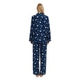 thumbnail image 4 of GLOBAL Women's Flannel Pajama Set - 100% Cotton, Button Down Top & Drawstring Pants | Warm Winter Sleepwear for Canada, 4 of 5