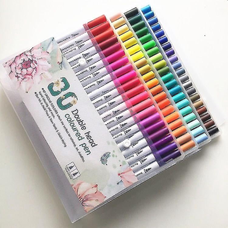 Acrylic Pen Marker Pens, 48-color Permanent Waterproof Felt-tip Pens For Painting Stones, Diy Photo Album, Plastic Acrylic Pens