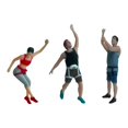 thumbnail image 3 of Xuanheng 3Pcs Ini Rock Climbing Figures Climbers Human Figure Model Painted for Micro Landscape Crafts Layout Train Railway Decoration 1 87 Scale, 3 of 8