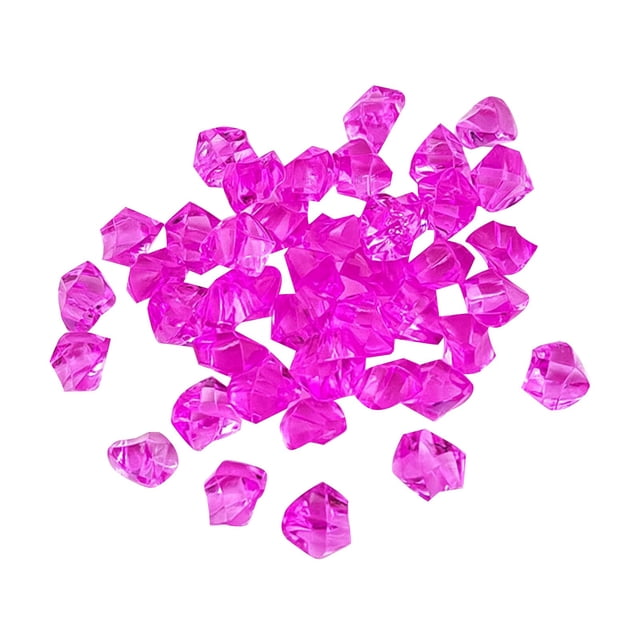100PCS Acrylic Gems Clear Ice Rocks Vase Rocks Centerpiece For Vase Fillers Party Table Scatter Wedding Display