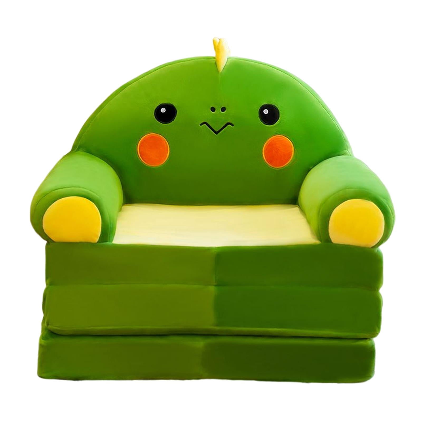 Cartoon Couch Chairs Cover Foldable Three Tiered for Playing Room Bedroom Dinosaur